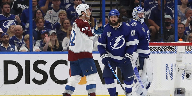 Tampa Bay Lightning's Pat Maroon # 14 will play Tampa Bay Lightning in Game 6 of the 2022 NHL Stanley Cup Final at Amalie Arena on June 26, 2022 in Tampa, Florida, after playing Tampa Bay Lightning in the second period of the game. React. 