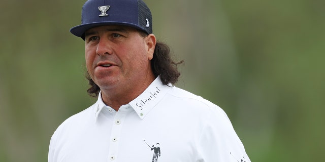 Pat Perez of the United States looks on during a practice round at Pumpkin Ridge Golf Club before the LIV Golf Invitational - Portland on June 28, 2022 in North Ground, Oregon.