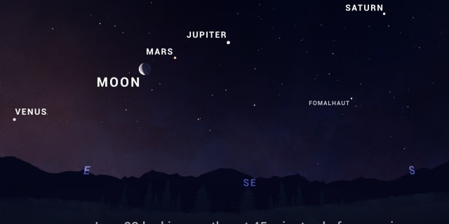 Planets continue to make a show in the morning before sunrise in June, with the Moon joining the lineup on the 23rd. 