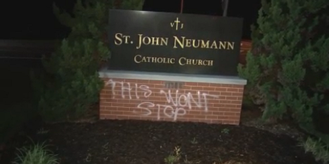 Virginia church graffiti Roe v. Wade