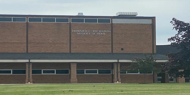 Howard C. Richards Middle School building in Fraser, Michigan.