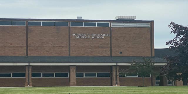 Howard C. Richards Middle School building in Fraser, Michigan.