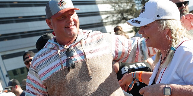 Former Major League Baseball pitcher Roger Clemens enjoys himself with fans during The Innings Festival 2022 at Tempe Beach Park on February 26, 2022 in Tempe, Arizona.