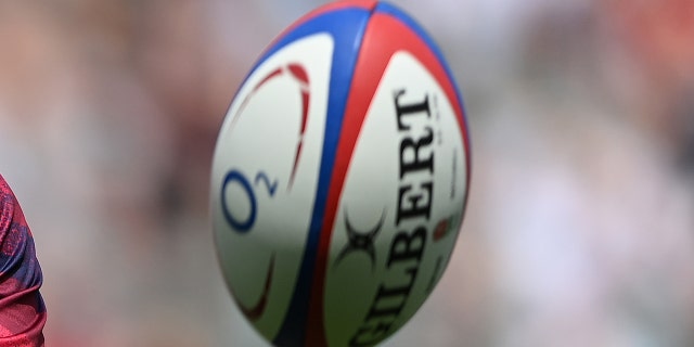 Lewis Ludlam of England warms up ahead of the International match between England and Barbarians at Twickenham Stadium on June 19, 2022 in London, England.