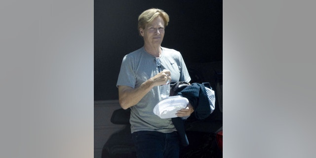 "general hospital" star Jack Wagner seen days after the death of his son Harrison in Los Angeles.