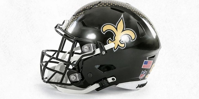 the saints helmet