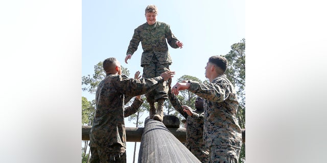 During some of the challenges that were harder for Sam, the Marines who were acting as recruits made sure to fill in any gaps so that they could all complete the challenges as a team, said Tori Short.