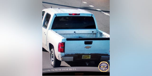 Investigators believe Edwards stole a white 2009 Chevy Silverado that had its keys left inside from Gibson Drive in Madison. The pickup is missing a front grill and has damage and dents to its front bumper.