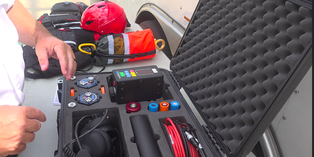 Hurricane and storm damage sensor detecting equipment.
