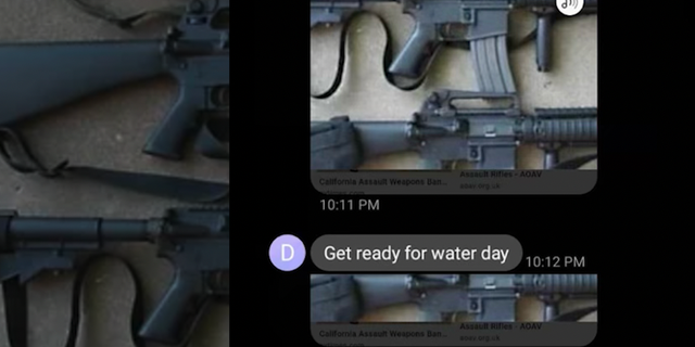 According to the Lee County Sheriff's Office, a 10-year-old student sent photos of AR-15s to another classmate, writing, "Get ready for water day."