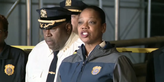 New York City police give an update on a shooting in Harlem where at least one person was killed and eight others were injured over Father's Day weekend.