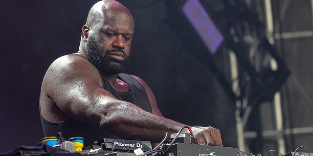 Shaquille O'Neal performs on stage during Governors Ball 2022 at Citi Field on June 11, 2022 in New York City.