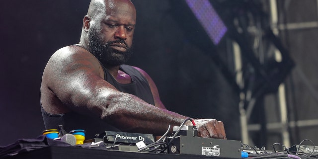 Shaquille O'Neal performs on stage during Governors Ball 2022 at Citi Field on June 11, 2022 in New York City.