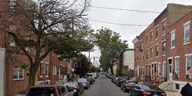 The street in South Philadelphia where the shooting unfolded around 1:30 p.m. Monday afternoon.