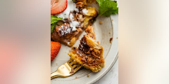 Britney Brown-Chamberlain said her Strawberry French toast casserole recipe is a "decadent" and "sweet" dish.