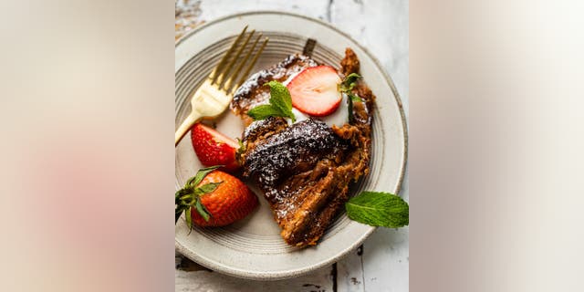 This Strawberry French toast casserole recipe from Britney Brown-Chamberlain can be served for breakfast or brunch.