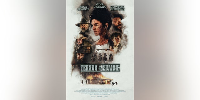 Gina Carano stars in "Terror on the Prairie" alongside UFC champion Donald "Cowboy" Cerrone and Nick Searcy.