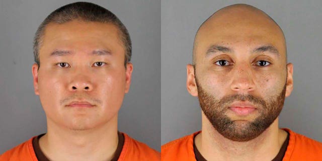 Tou Thao, left, and J. Alexander Kueng, right, are the remaining former Minneapolis police officers charged in George Floyd's death