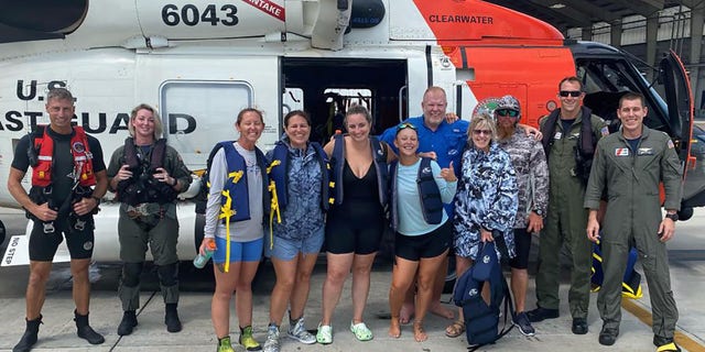 No injuries were reported after lightning struck and disabled a boat with seven people on board 100 miles off the coast of Clearwater, Florida, the U.S. Coast Guard said.