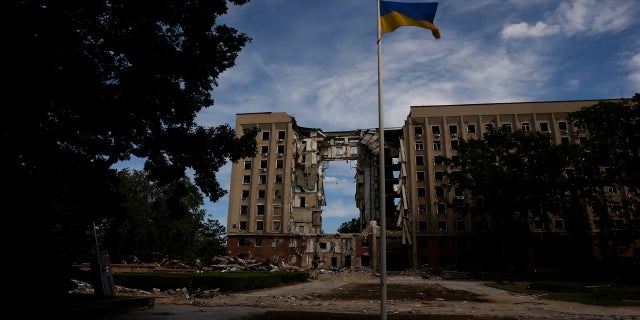 A view of the destroyed regional administration building in Mykolaiv, Ukraine, on Wednesday, June 8. 