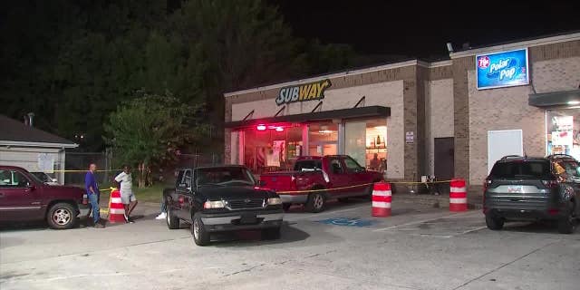 One Subway employee was killed and another wounded after a customer opened fire during an argument over mayonnaise, local reports said.