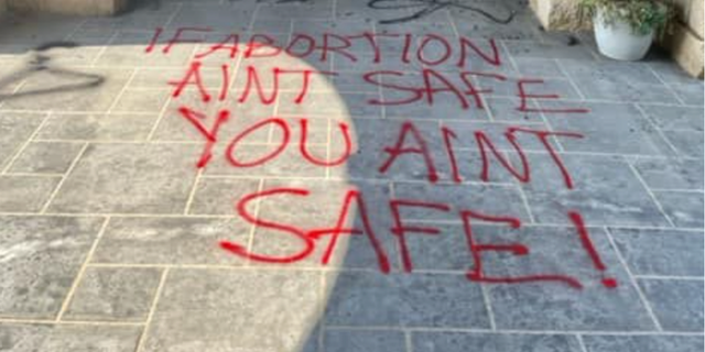 The Blue Ridge Pregnancy Center in Virginia was vandalized following Supreme Court overturning Roe. V. Wade.