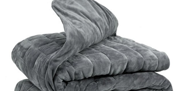 This 12-pound weighted blanket is hypoallergenic and silky soft. (HollanderSleepProducts.com)