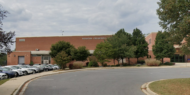 Winston Churchill High School in Potomac, Maryland, where the threats were directed at.