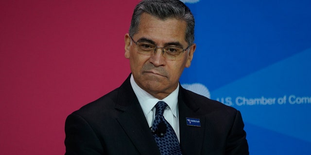 Xavier Becerra, secretary of Health and Human Services (HHS), during the CEO Summit of the Americas hosted by the US Chamber of Commerce in Los Angeles, California, US, on Wednesday, June 8, 2022.