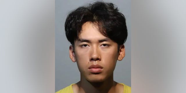 A booking photo for 21-year-old Xichen Yang. 
