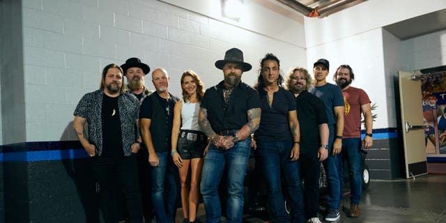The Zac Brown Band performed at the 49th CMA Fest in Nashville earlier this month. Band members include, from L-R: Coy Bowles, John Driskell, Matt Mangano, Caroline Jones, Zac Brown, Daniel de los Reyes, Chris Fryer, Jimmy De Martini and Clay Cook.