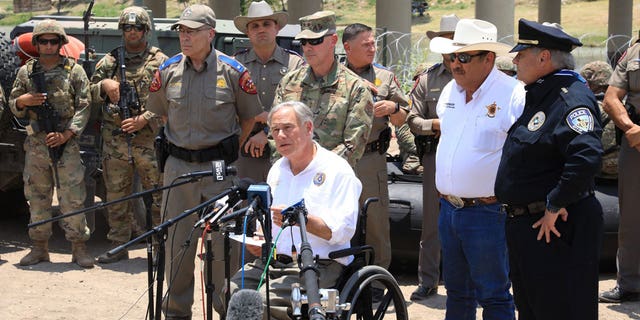 Texas Gov. Greg Abbott joined state and local officials in Eagle Pass, Texas, on June 29, 2022, to announce the expansion of Texas’ ongoing border security operations.