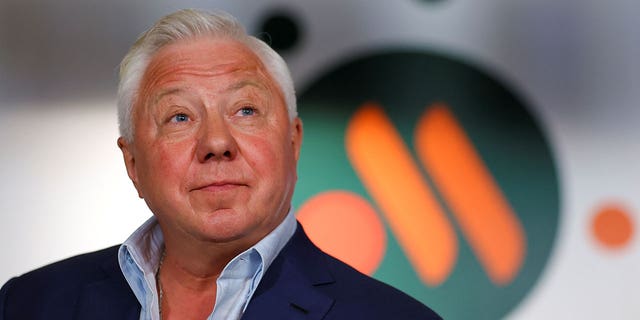 Alexander Govor, owner of the new restaurant chains Vkusno and tochka, which opened after McDonald's withdrew from the Russian market, spoke at a press conference in Moscow on June 12, 2022. 