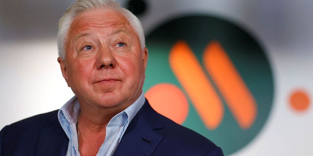 Alexander Govor, owner of the new restaurant chain Vkusno and tochka that opened following the exit of McDonald's from the Russian market, speaks during a news conference in Moscow June 12, 2022.