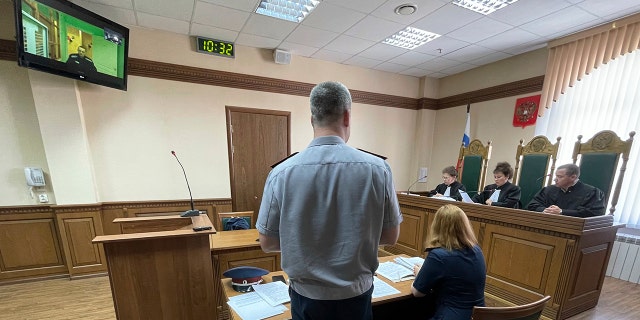 Alexei Navalny appeal rejected by Russian court 2 Russian opposition leader Alexei Navalny, seen on the TV screen, appears on a video link from prison provided by the Russian Federal Penitentiary Service in a courtroom in Vladimir, Russia, Tuesday, June 28, 2022