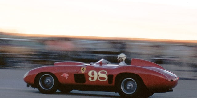 Shelby won with the car at Palm Springs in 1956.