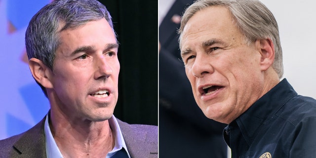 Democratic Texas gubernatorial candidate Beto O'Rourke (left) and incumbent Republican Governor Greg Abbott (right).