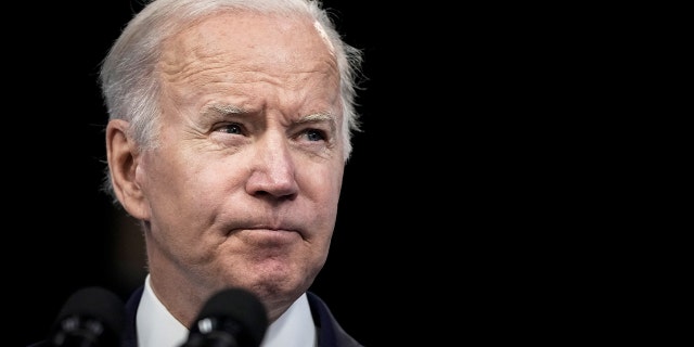 WASHINGTON, DC - MAY 10: U.S. President Joe Biden speaks about inflation and the economy in the South Court Auditorium on the White House campus May 10, 2022 in Washington, D.C. Biden stated that tackling the rising prices is his top domestic priority and accused Republicans of not having a plan to fight inflation. 