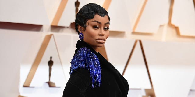 Blac Chyna arrives at the Oscars on Sunday, Feb. 9, 2020, at the Dolby Theatre in Los Angeles. Jury selection was set to begin Monday, June 21, 2022, in the trial over Chyna’s allegations that her former fiancé Rob Kardashian maliciously posted nude photos of her in 2017 after their tumultuous breakup. 