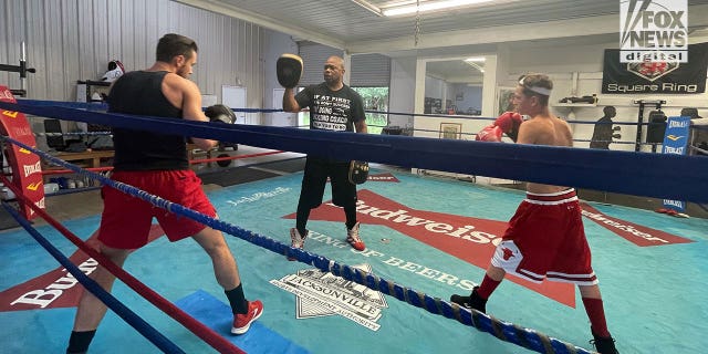 Roy Jones Jr. trains aspiring boxers at his gym in Pensacola, Florida.