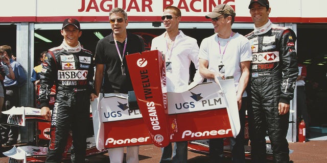 To promote the movie "ocean 12," genuine diamonds worth $400,000 were embedded in the nose cones of the Jaguar F1 team's cars in Monaco and one went missing after a crash.