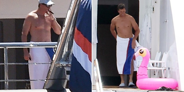 NFL quarterback Tom Brady as seen while on vacation in Portofino, Italy. 