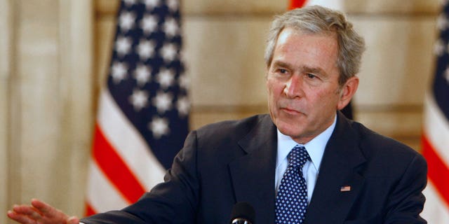 President George W. Bush gets shoes thrown at him