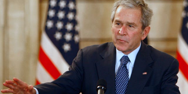 President George W. Bush gets shoes thrown at him