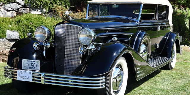 This 1933 Cadillac V-16 was owned by Al Jolson. 