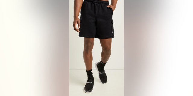 These cargo shorts are made comfortable with a warming fabric.