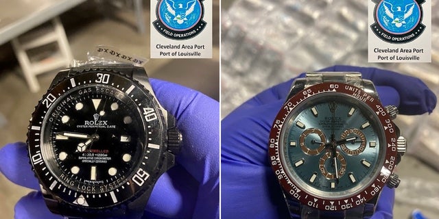 The counterfeit Rolex and Cartier watches would have been worth $22.59 million if they were genuine, according to the CBP.