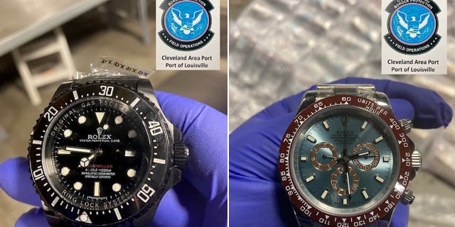 The counterfeit Rolex and Cartier watches would have been worth $22.59 million if they were genuine, according to the CBP.