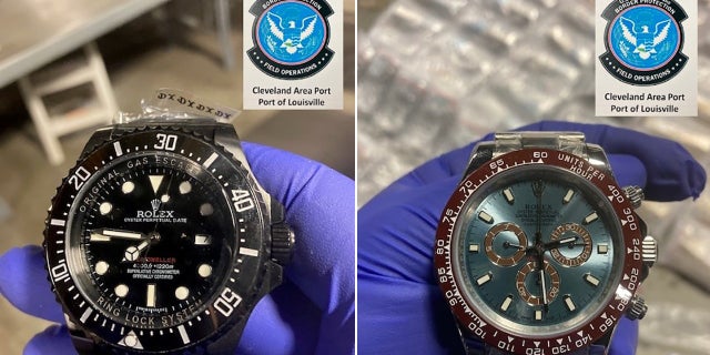 The counterfeit Rolex and Cartier watches would have been worth $22.59 million if they were genuine, according to the CBP.