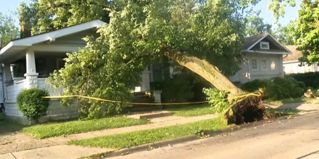 In the Chicago area, tornado warnings had been in place as storms with 90 mph winds tore through the region Monday evening, with ComEd saying that more than 53,000 customers lost power.